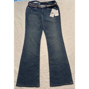 Y2K Vanilla Star Women’s Bootcut flare jeans w/Skull embroidery on back Sz: 7